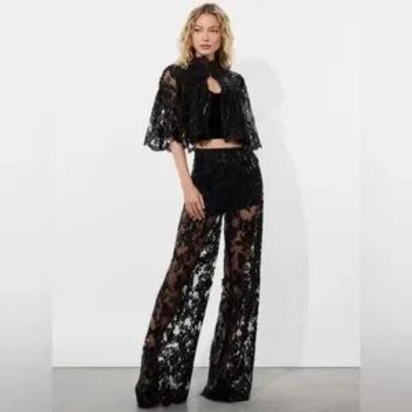 $495 Alice + Olivia Athena trousers size 6 - Picture 4 of 15